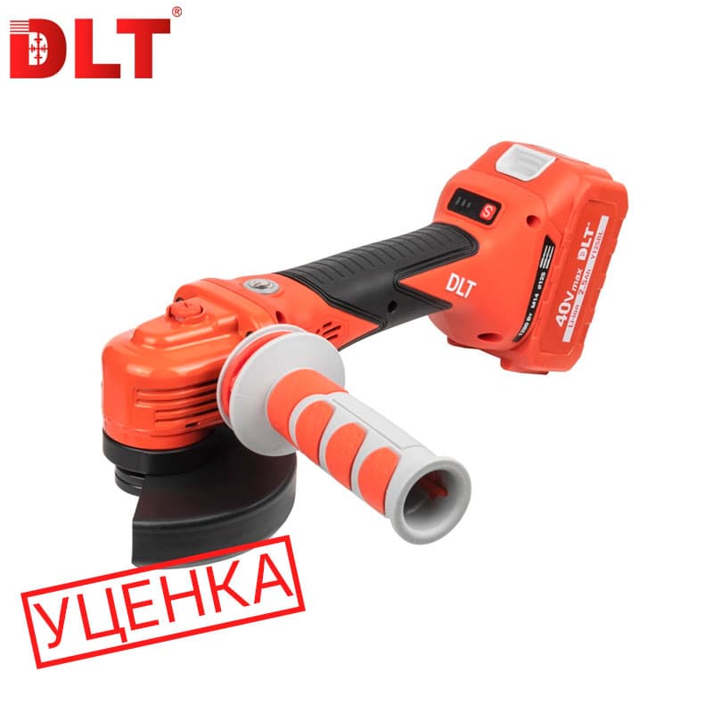 Угловая шлифмашина УШМ (болгарка) DLT Y125BL, аккумуляторная, 2500мАч, 40,0V, для плиточников, арт.5100  (ycenka-3)