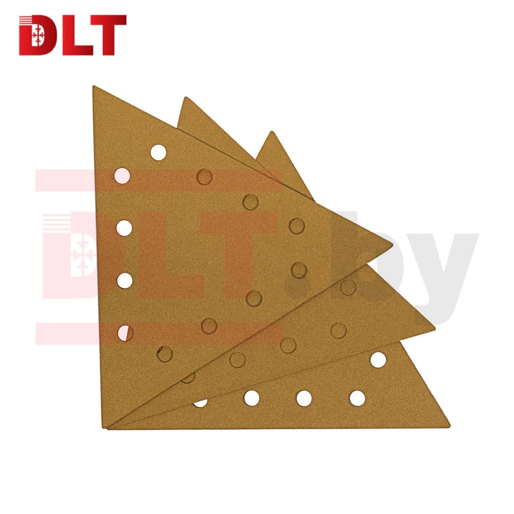 Треугольник шлифовальный DLT GrandFlex GOLD, P80, 285мм, 10шт, (на бумаге, оксид алюминия), арт.3489