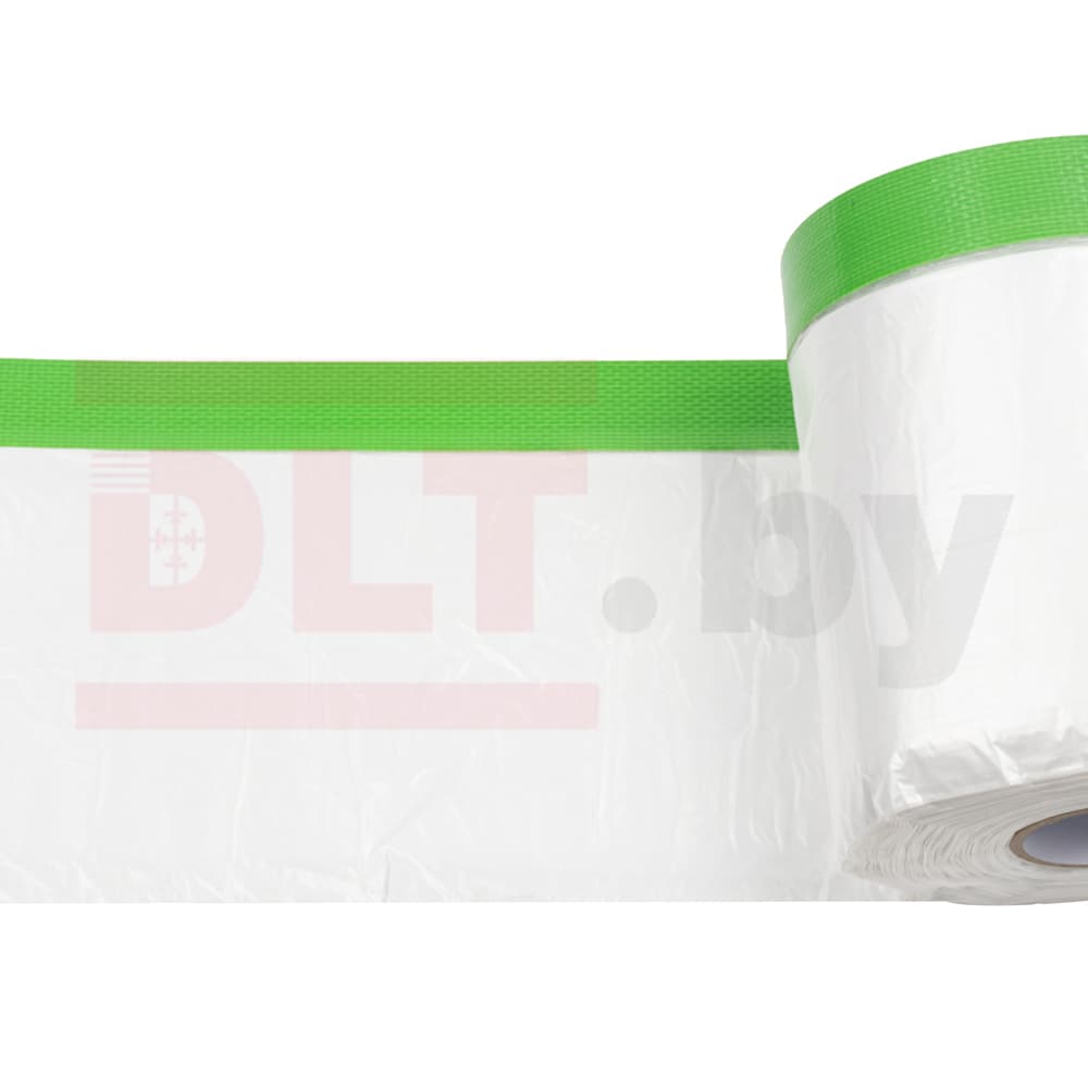 Укрывное полотно на малярной ленте Rollingdog DUCT-SHIELD 8мкм, 110см*15м, арт.80507 - фото 2