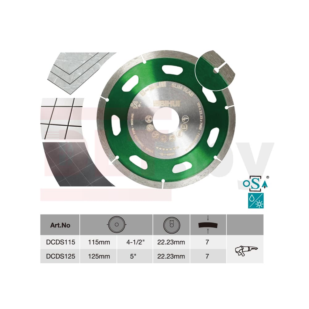 Алмазный диск BIHUI B-SLIM, 115х1,1мм, арт.DCDS115 - фото 2