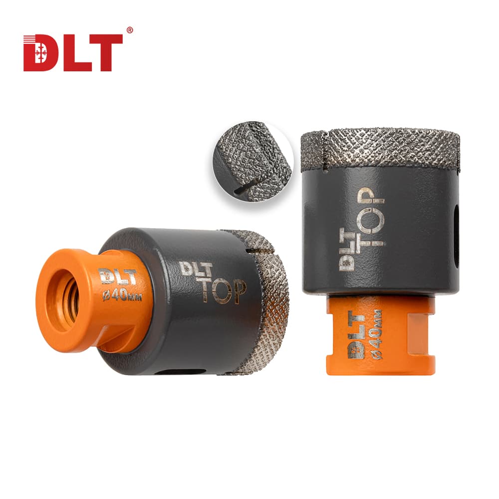 Коронка алмазная для керамогранита и камня DLT TOP, 40мм, арт.2101