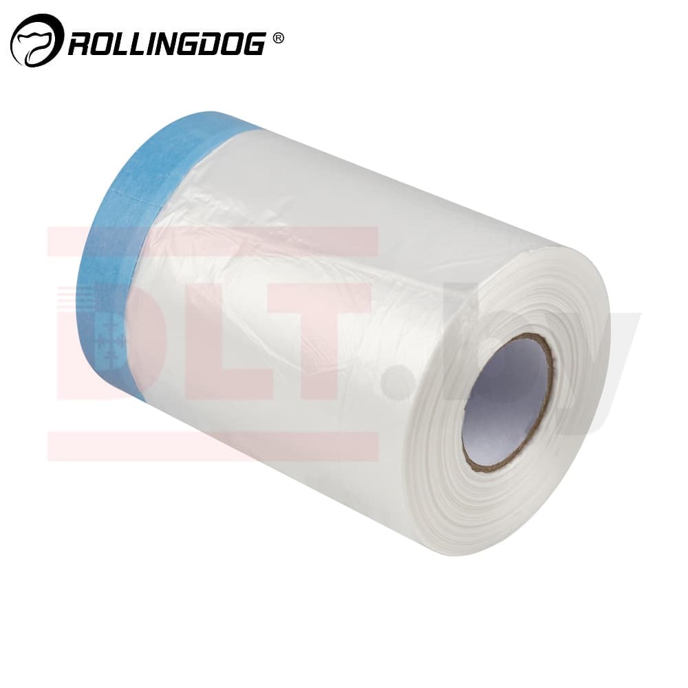 Укрывное полотно на малярной ленте Rollingdog WASHI-SHIELD 8 мкм, 55см*30м, арт.81449