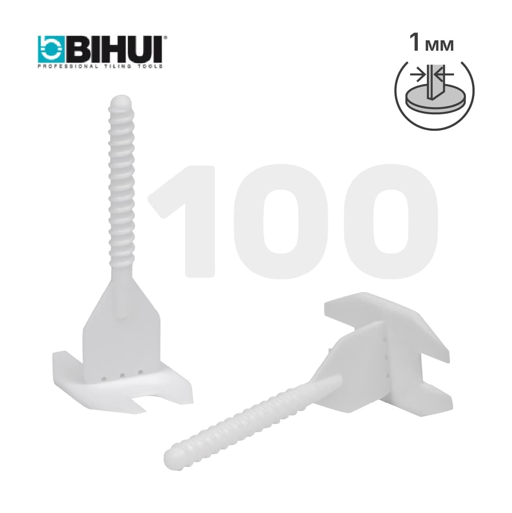 Зажим для системы выравнивания плитки (СВП) BIHUI 1мм, 100шт, арт.SL1100