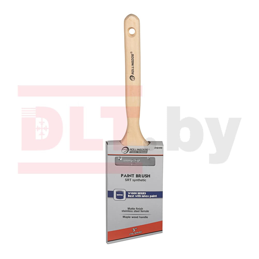 Кисть Rollingdog W1000 75мм, угловой срез, синтетика, серия Professional, арт.10199 - фото 3