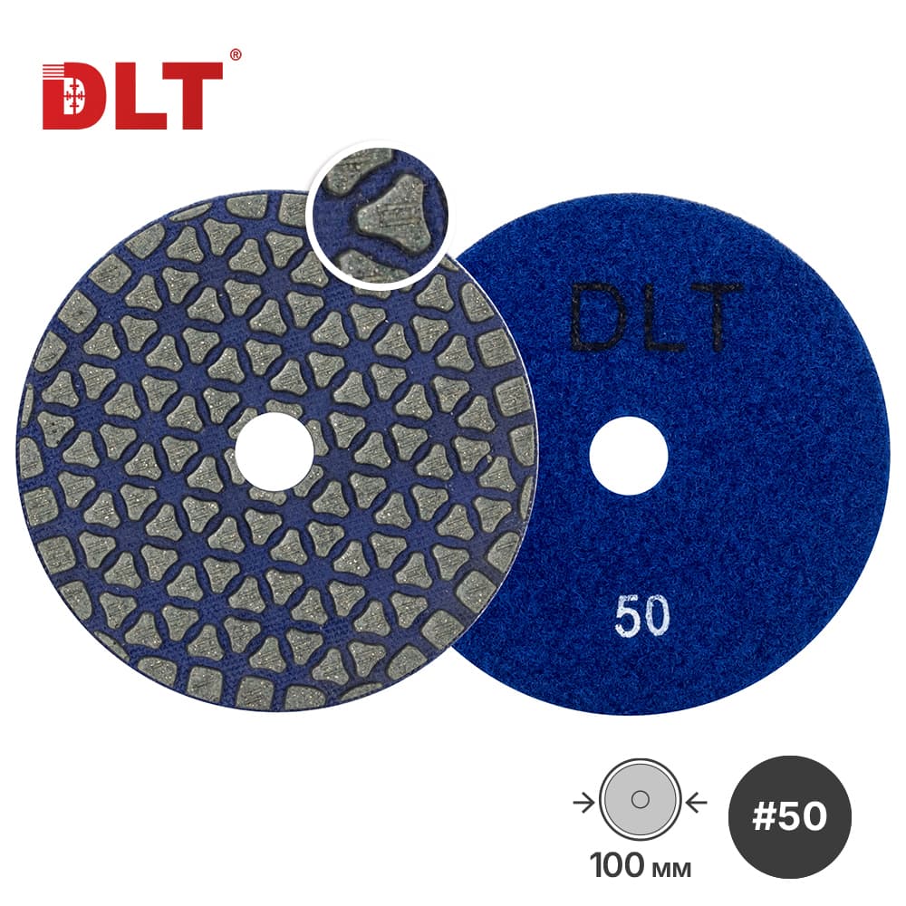 АГШК DLT №70, для сухой шлифовки,  #50,100мм, арт.4801