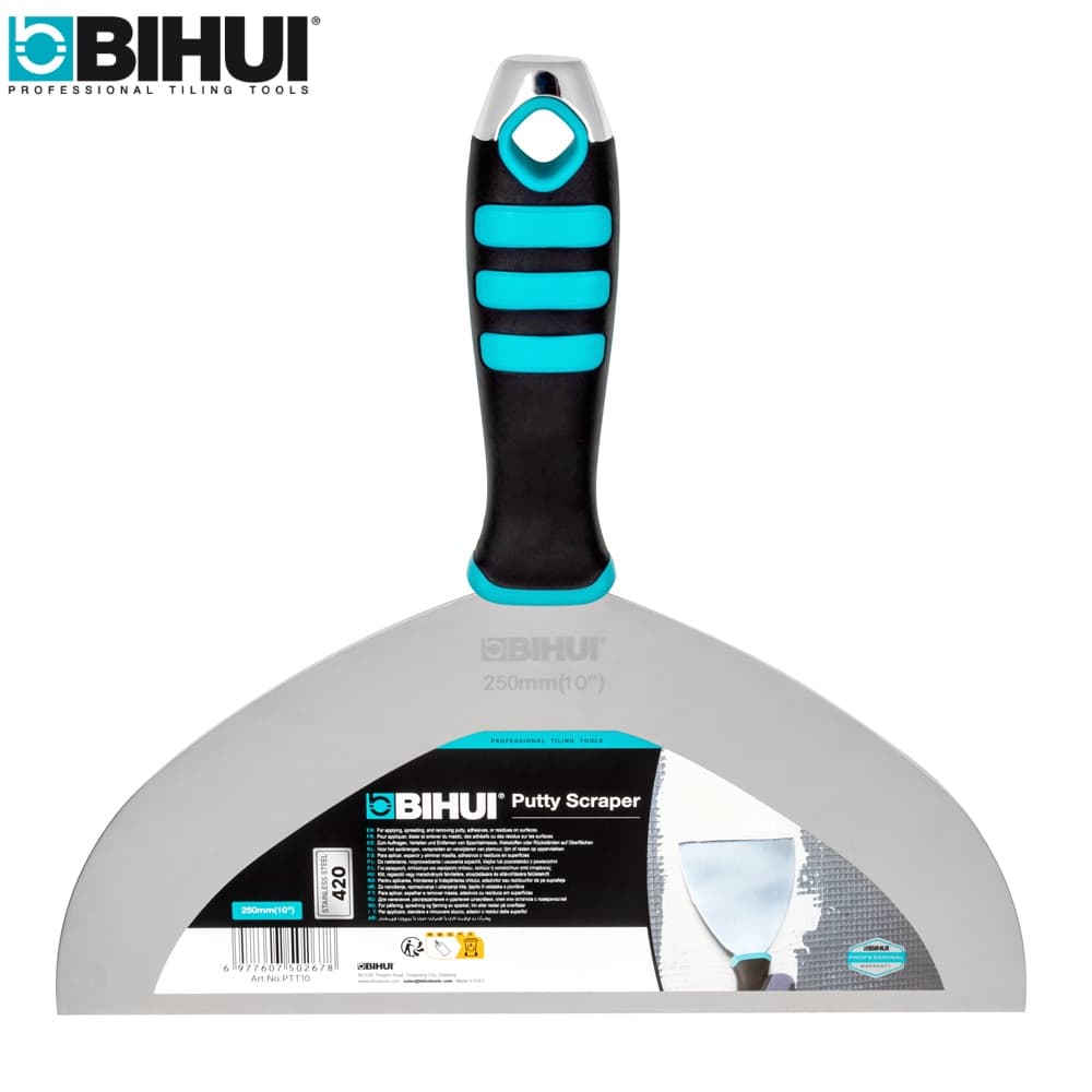 Шпатель малярный BIHUI 10&amp;quot; (250мм) из нержавеющей стали, арт.PTT10