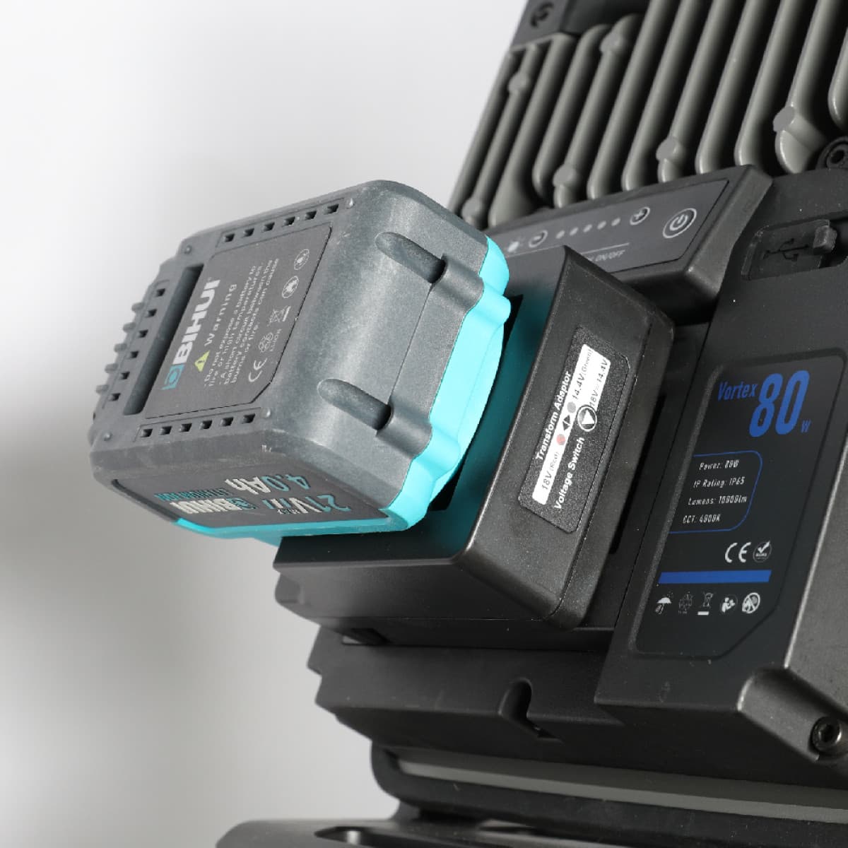 Адаптер аккумулятора для фонаря BIHUI (совместим с Makita, BOSCH), арт.BPLT-ADP4 - фото 3