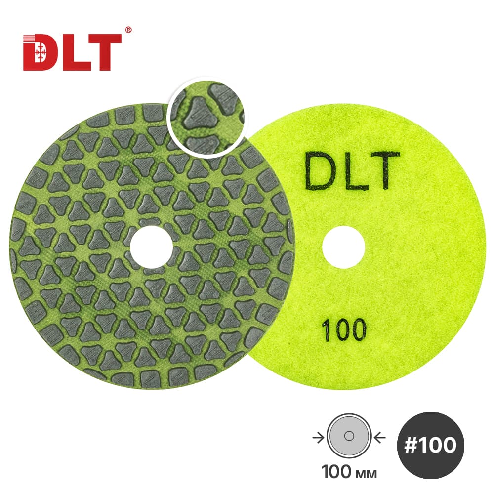 АГШК DLT №70, для сухой шлифовки, #100,100мм, арт.4802