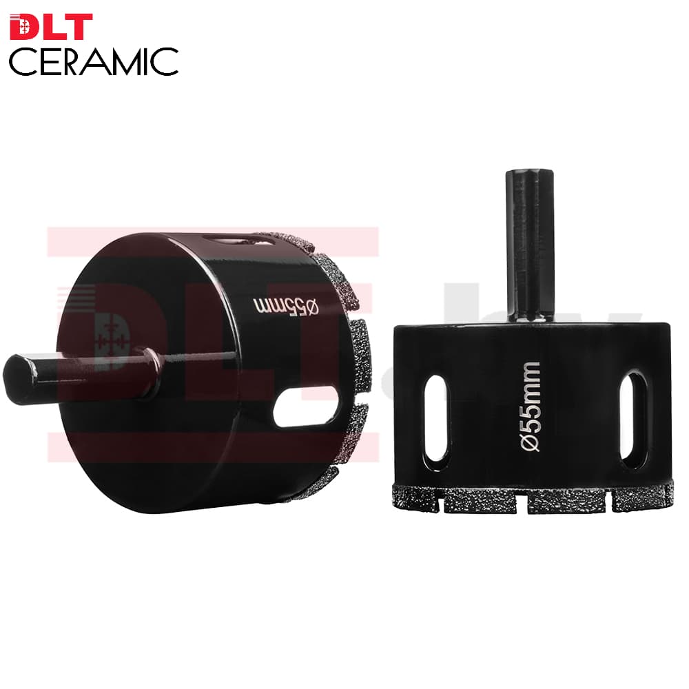 Алмазная коронка по плитке и керамограниту DLT CERAMIC, 55мм, арт.0675