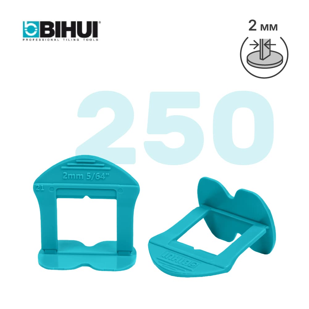 Зажим для системы выравнивания плитки (СВП) BIHUI 2мм, 250шт, арт.BLSN250