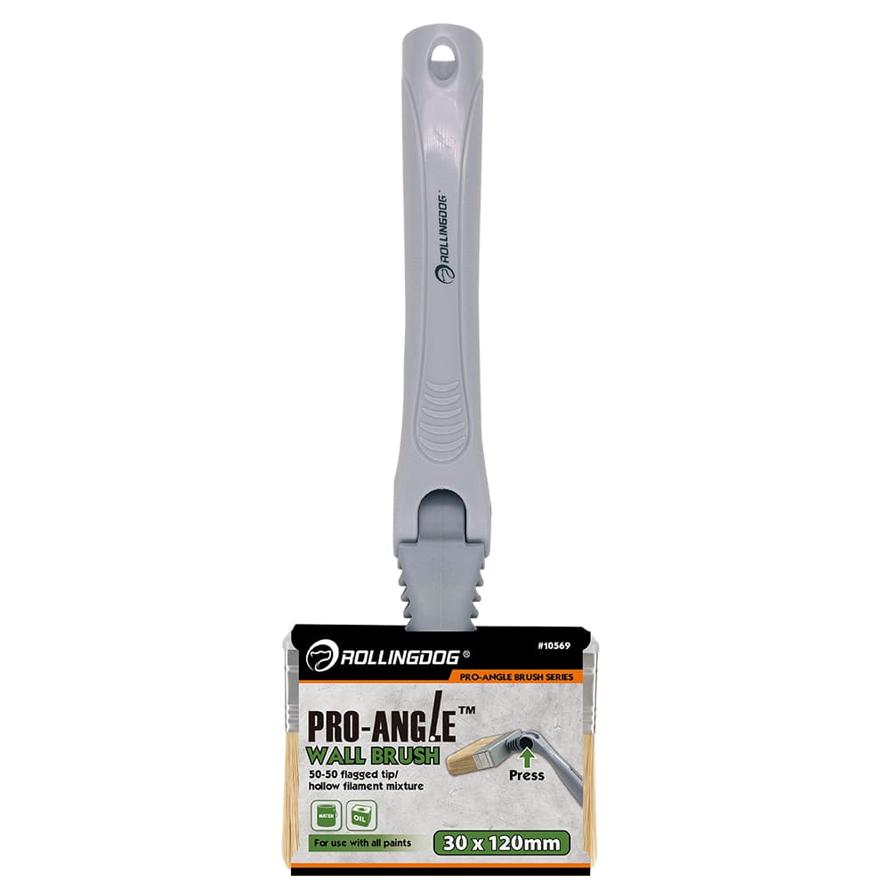 Кисть макловица поворотная Rollingdog PRO-ANGLE 30*120мм, синтетика, арт.10569 - фото 8