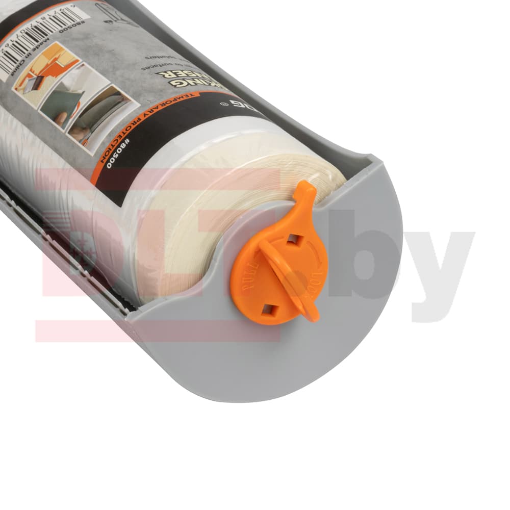 Укрывное полотно на малярной ленте с диспенсером Rollingdog 8мкм, 110см*30м, арт.80500 - фото 4