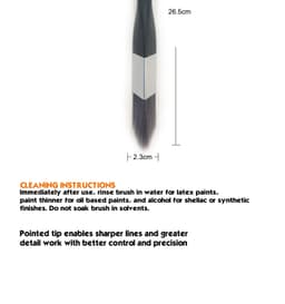 Кисть Rollingdog DT1000 треугольная, смешанная щетина, серия Professional, арт.10247 - фото 3