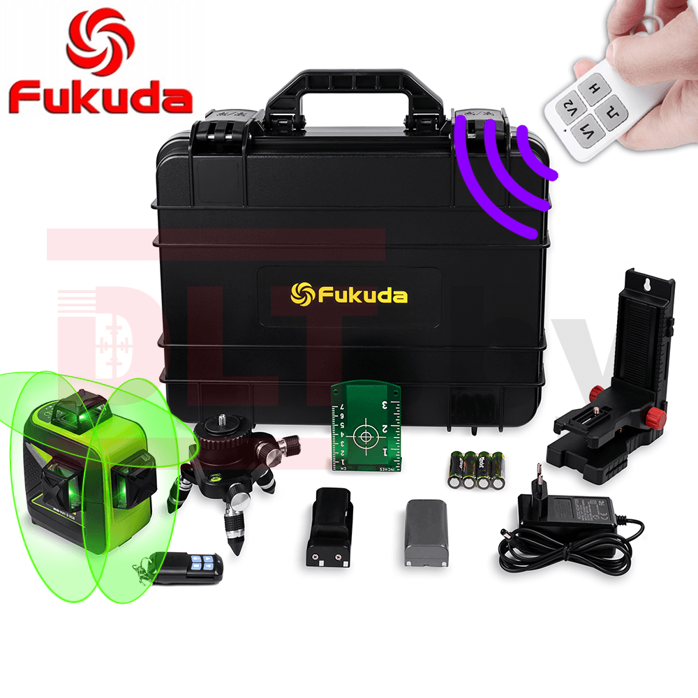 Лазерный уровень Fukuda MW-93T-3-3GX комплект Professional, арт.0180