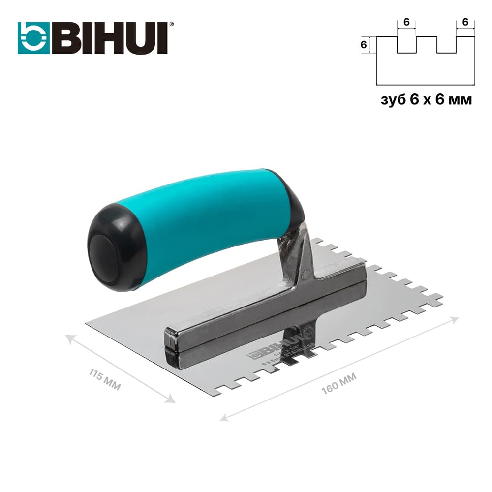 Гребенка BIHUI 160*115мм, зуб 6мм, арт.PTMN06