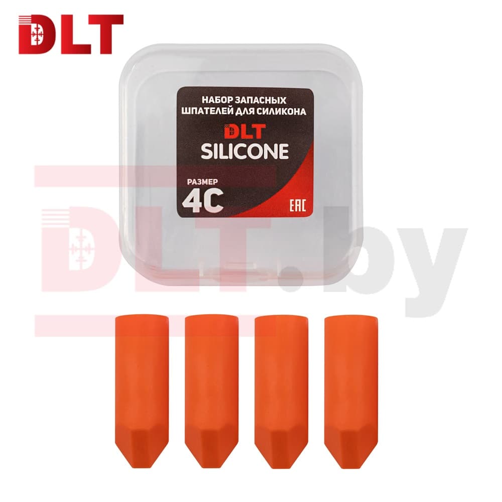 Набор запасных шпателей для DLT Silicone, (размер 4С) ОРАНЖЕВЫЕ, арт.1584