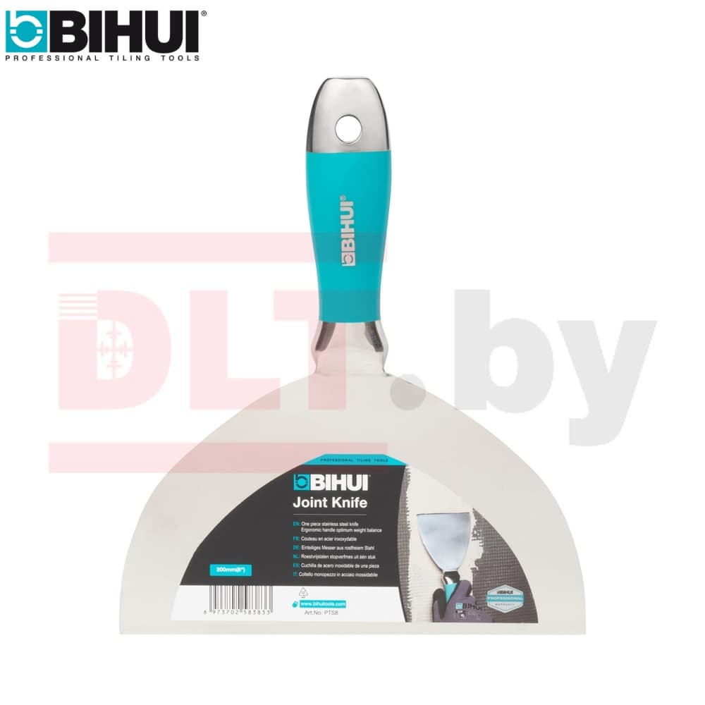 Шпатель малярный BIHUI, 8&amp;quot; (200мм) из нержавеющей стали, арт.PTS8