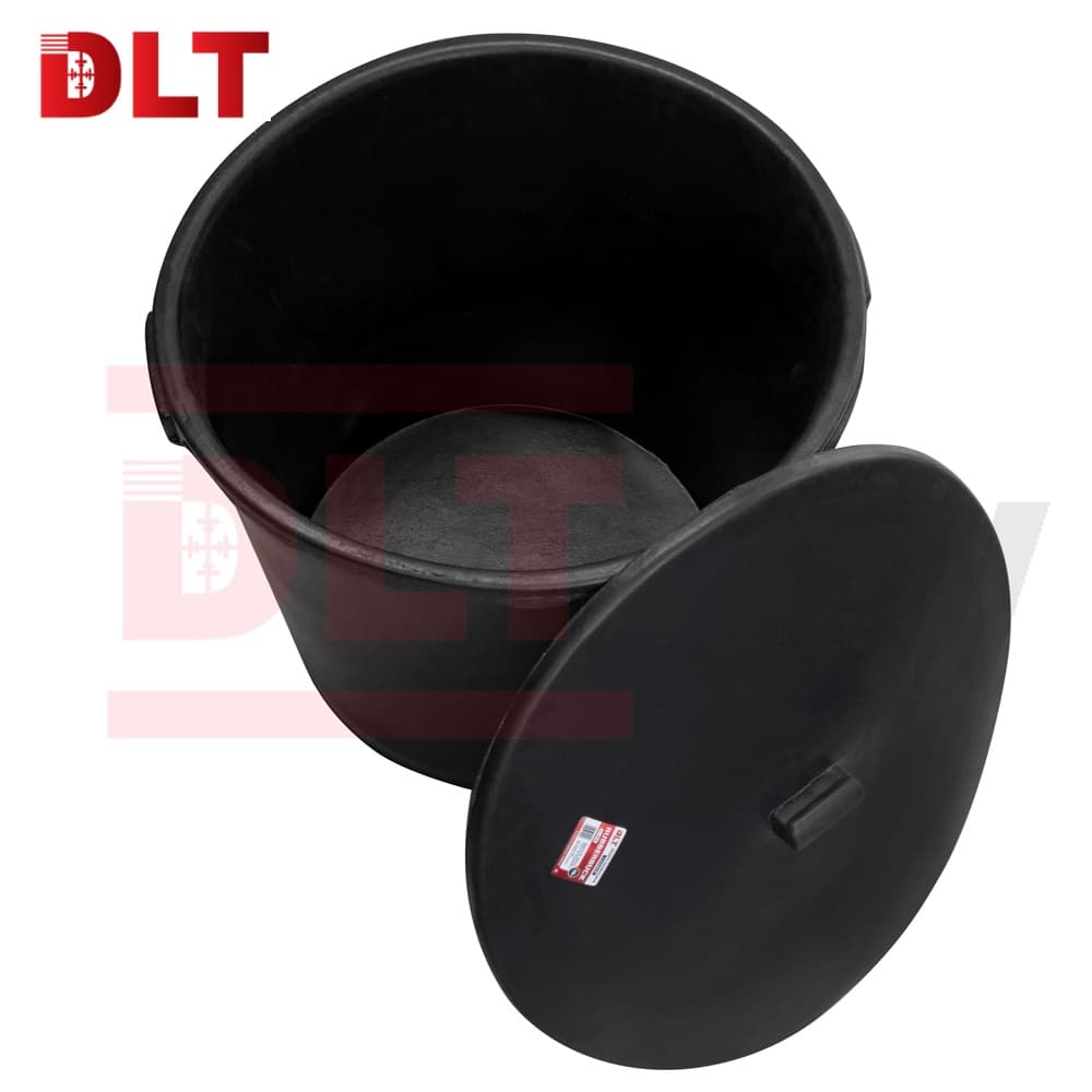 Ведро гибкое с крышкой, DLT, 70л (факт. 65л), тип RUBBERBUCK, арт.2912