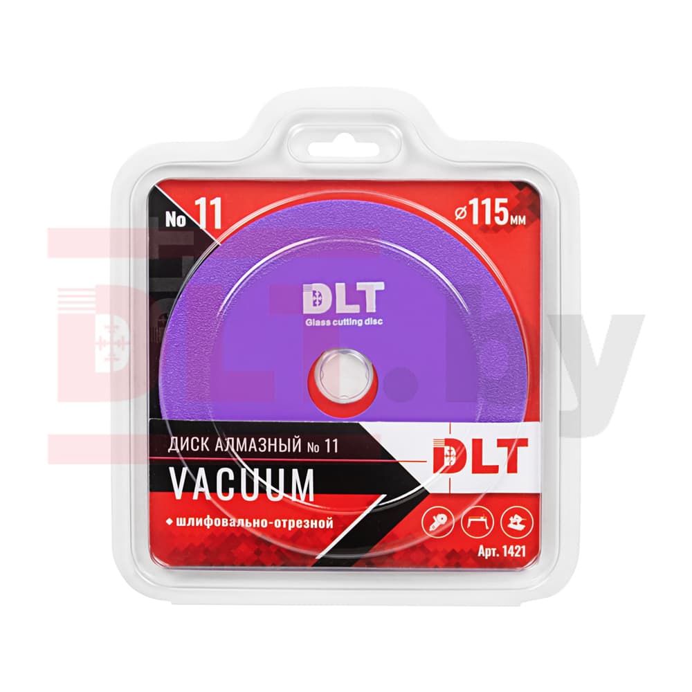 Универсальный шлифовально-отрезной алмазный диск DLT №11 VACUUM, 115мм, арт.1421 - фото 4