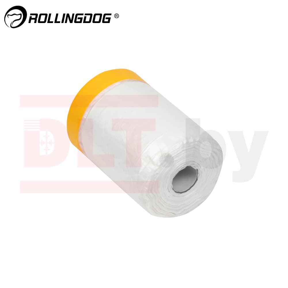 Укрывное полотно на малярной ленте Rollingdog WASHI-SHIELD 8мкм, 55см*30м, арт.80510