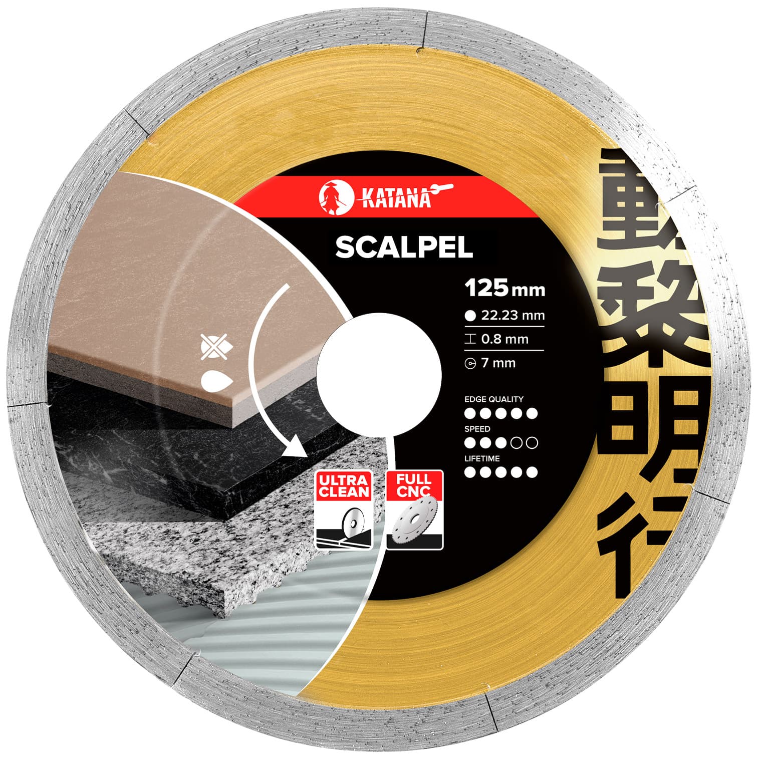 Алмазный диск КАТАNА SCALPEL 125х0,8мм, арт.5837
