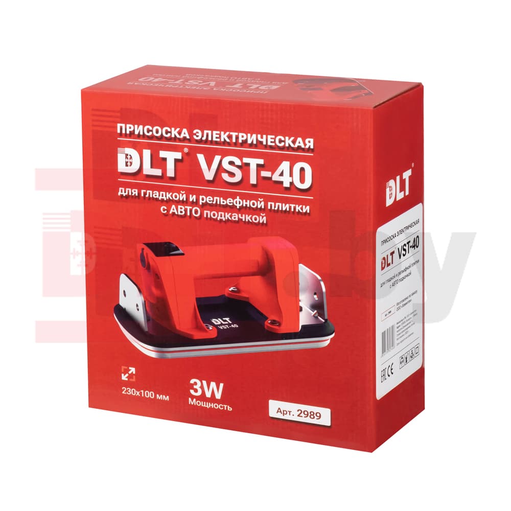 Электрическая присоска DLT VST-40 для гладкой и рельефной плитки с АВТО подкачкой, арт.2989 - фото 8