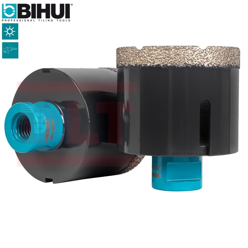 Коронка алмазная по керамограниту BIHUI, 65мм (вакуумная пайка), арт.DBDF65