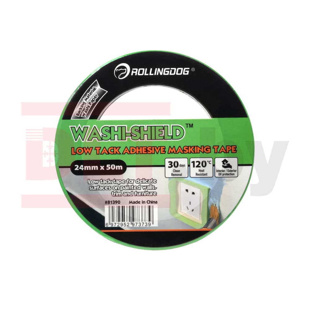 Малярная лента Rollingdog WASHI-SHIELD 24мм x 50м, арт.81390 - фото 3