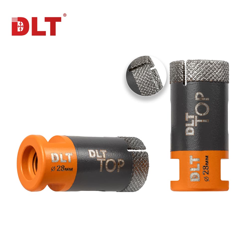 Коронка алмазная для керамогранита и камня DLT TOP, 28мм, арт.2097