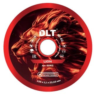 Алмазный диск DLT № 42 Lion, 125х1,1 мм, арт.5083