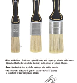 Набор кистей Rollingdog DUAL-PRO 25/35/45мм, синтетика, серия Elite, арт.10455 - фото 5