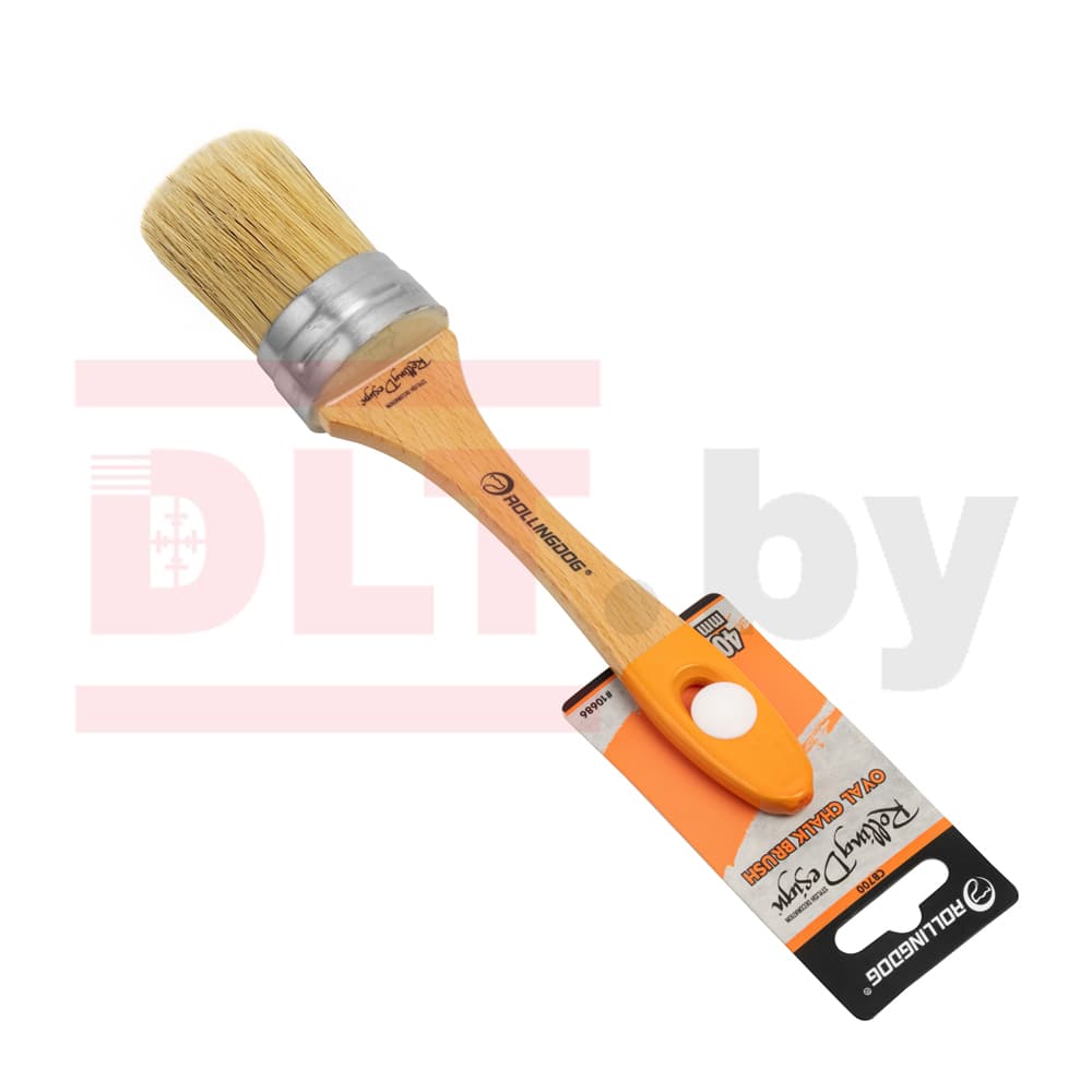 Кисть Rollingdog Design 40мм, овальная, смешанная щетина, серия Professional, арт.10686 - фото 3