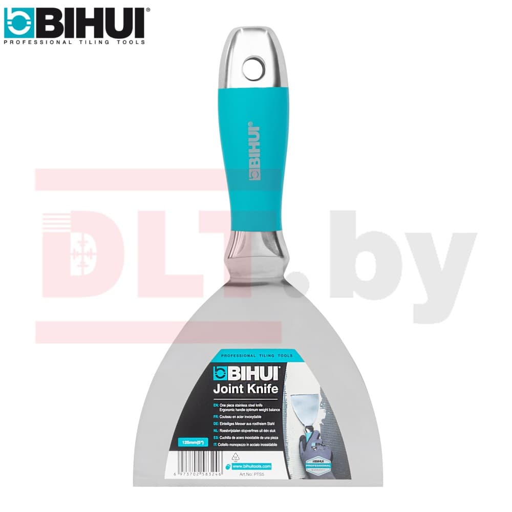 Шпатель малярный BIHUI, 5&amp;quot; (125мм) из нержавеющей стали, арт.PTS5