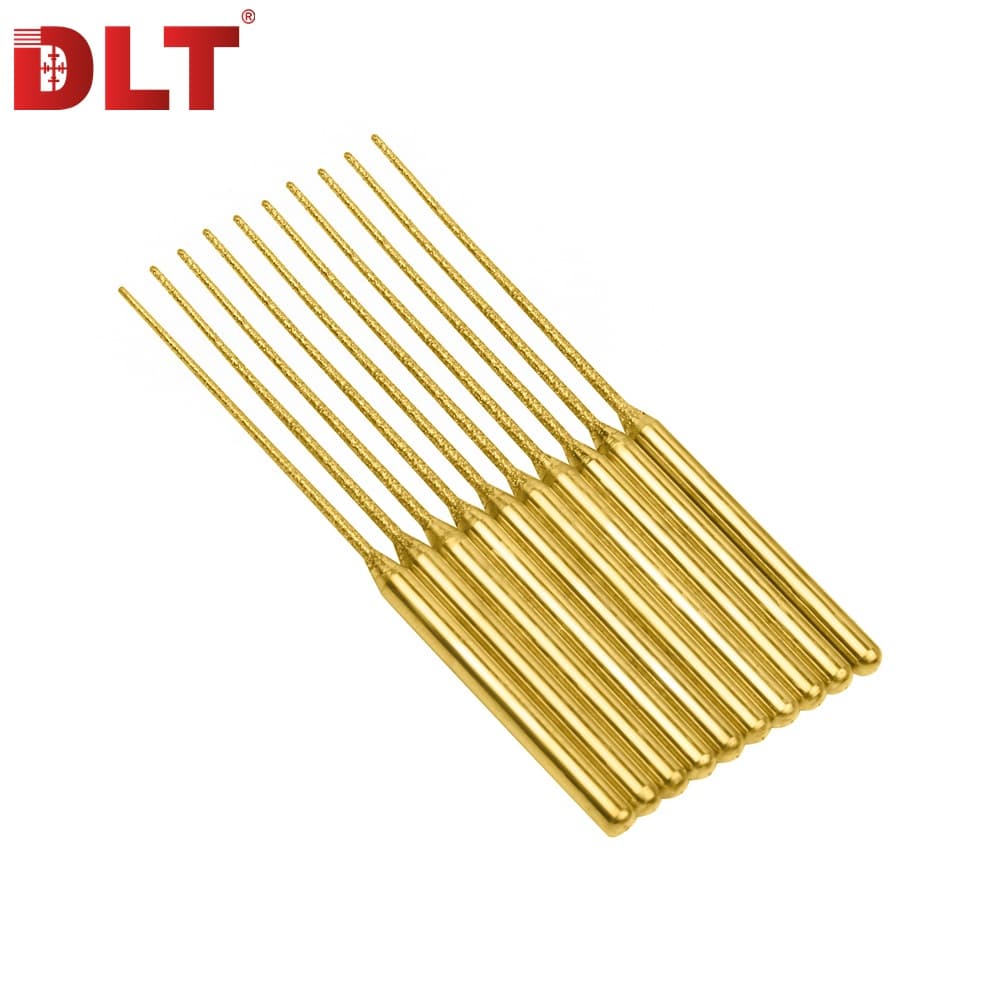 Набор алмазных иголок (фрез) DLT для гравера, конус 0,6-1 мм, #150 (10 шт), арт.5314