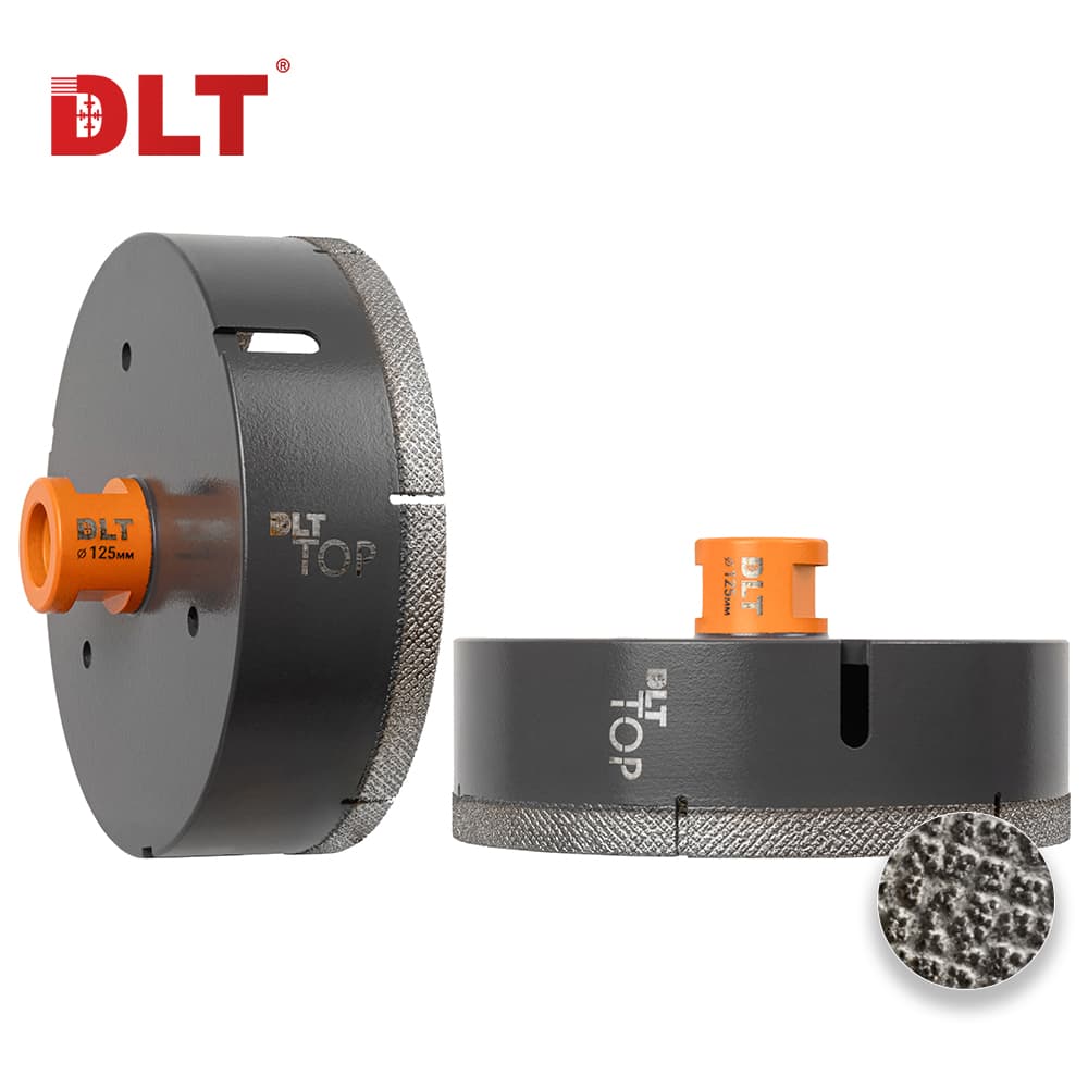 Коронка алмазная для керамогранита и камня DLT TOP, 125мм, арт.2113