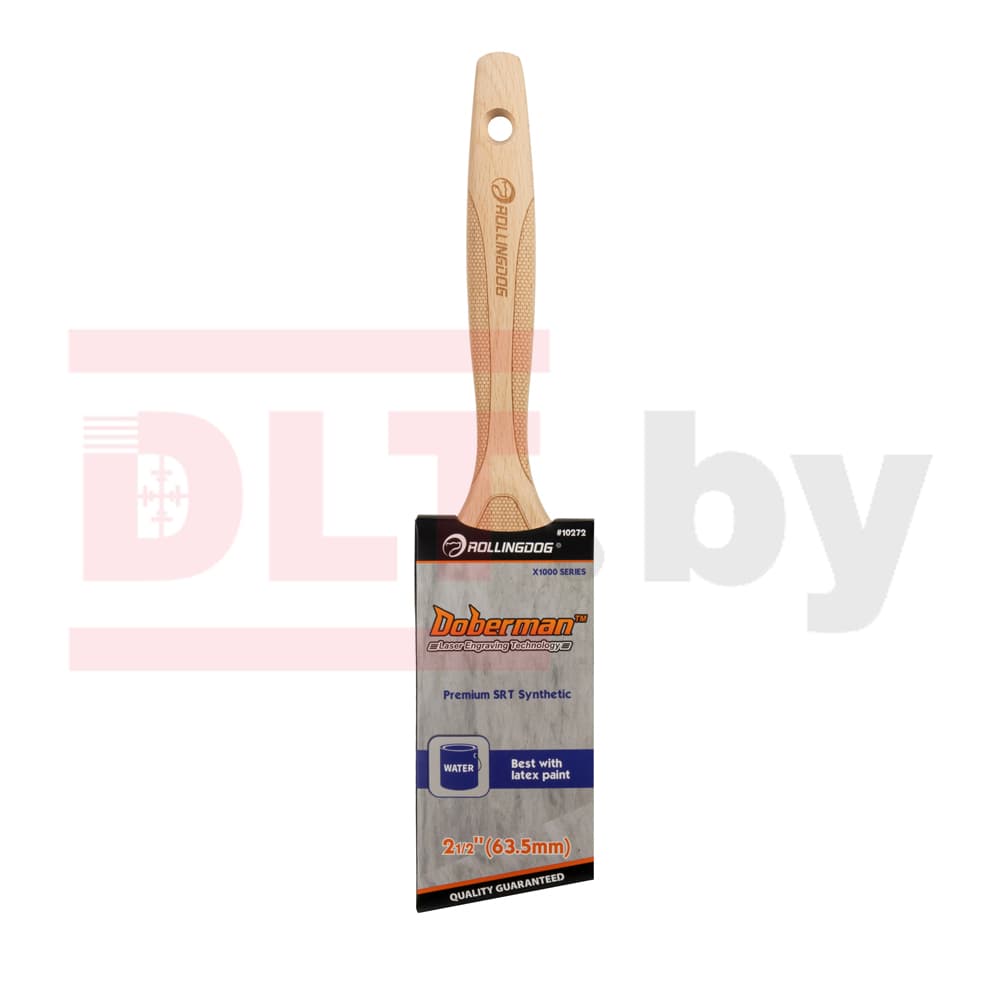 Кисть Rollingdog X1000 63мм, угловой срез, синтетика, серия Professional, арт.10272 - фото 3