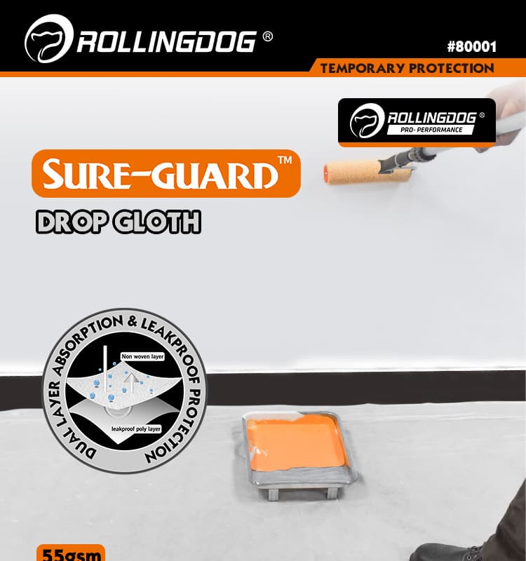 Укрывное полотно Rollingdog SURE-GUARD 55 г/м², 152*305см, арт.80001 - фото 7