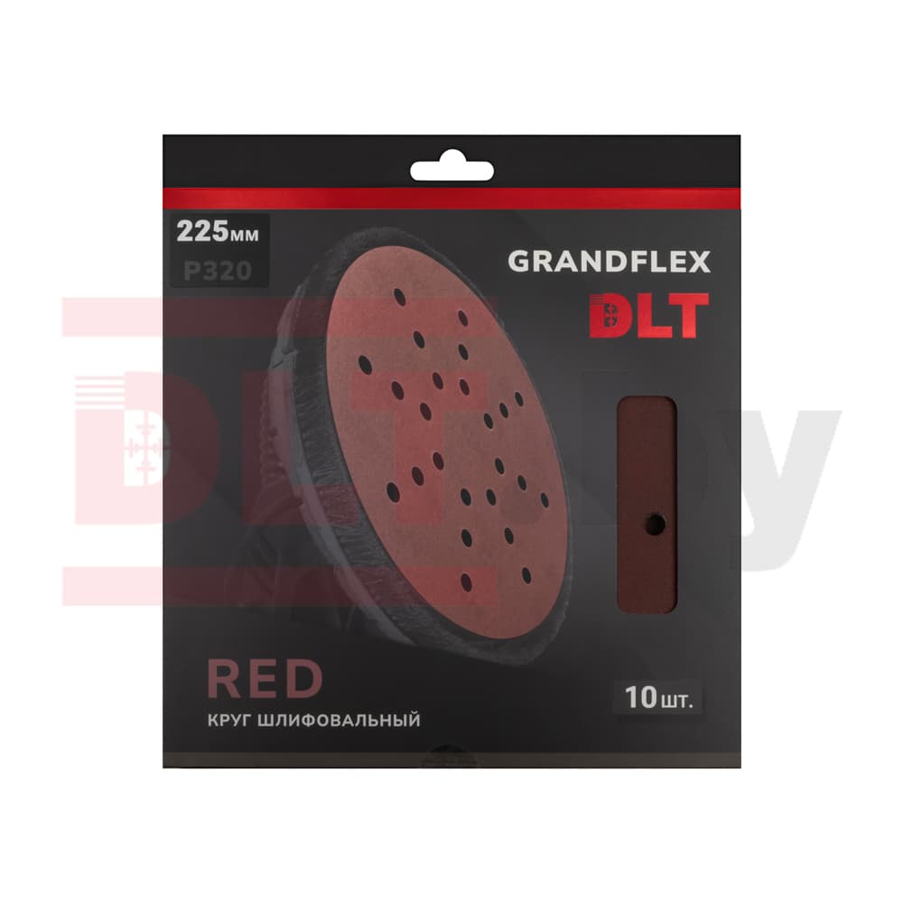 Круг шлифовальный DLT GrandFlex RED, P320, 225мм, 10шт, (на бумаге, оксид алюминия), арт.4513 - фото 3