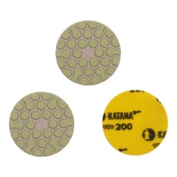 Алмазный гибкий шлифовальный круг (АГШК) Katana, #200, Ø50мм, для гравера, (набор 3шт.), арт.5833