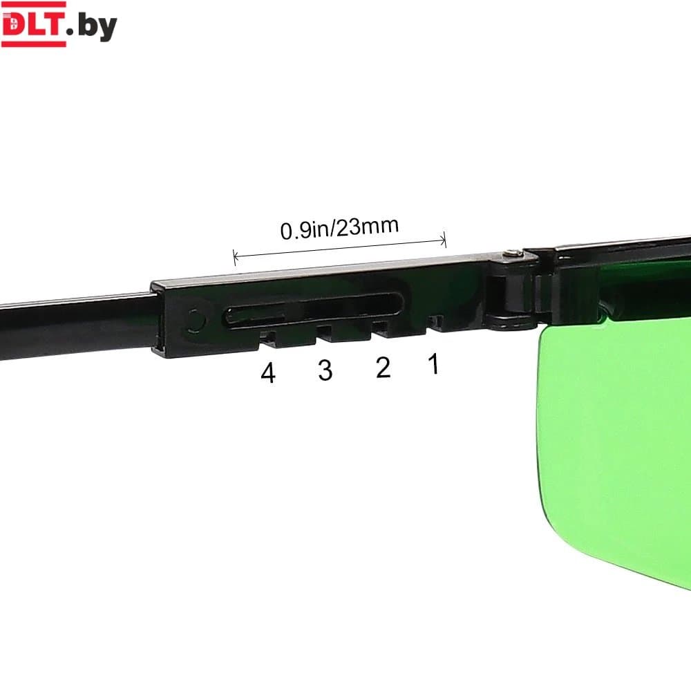 Очки DLT Laser Glasses GREEN для лазерного нивелира, арт.0132 - фото 5
