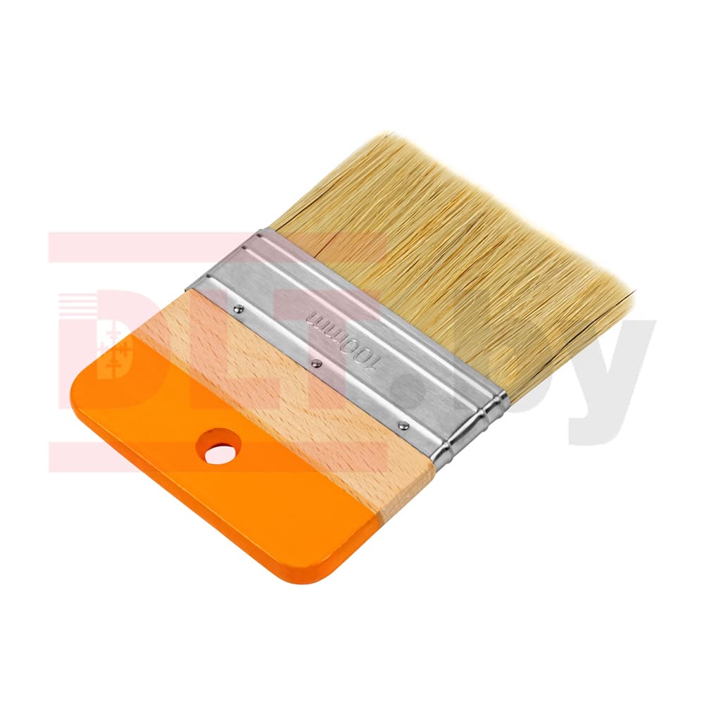 Кисть с короткой ручкой Rollingdog Design 100мм, прямой срез, смешанная щетина, серия Professional, арт.10696 - фото 2