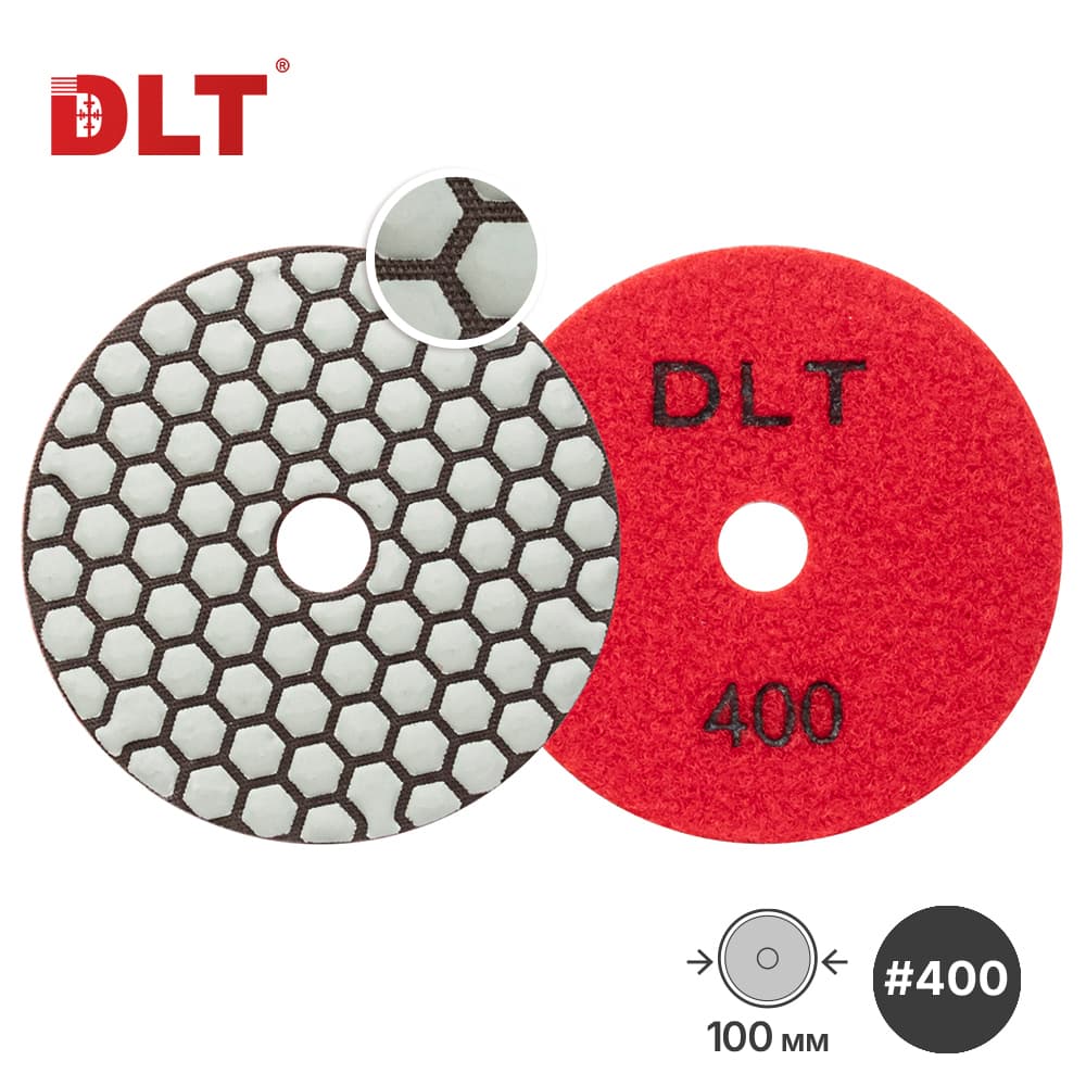 Алмазный гибкий шлифовальный круг DLT №15, #400, арт.1170