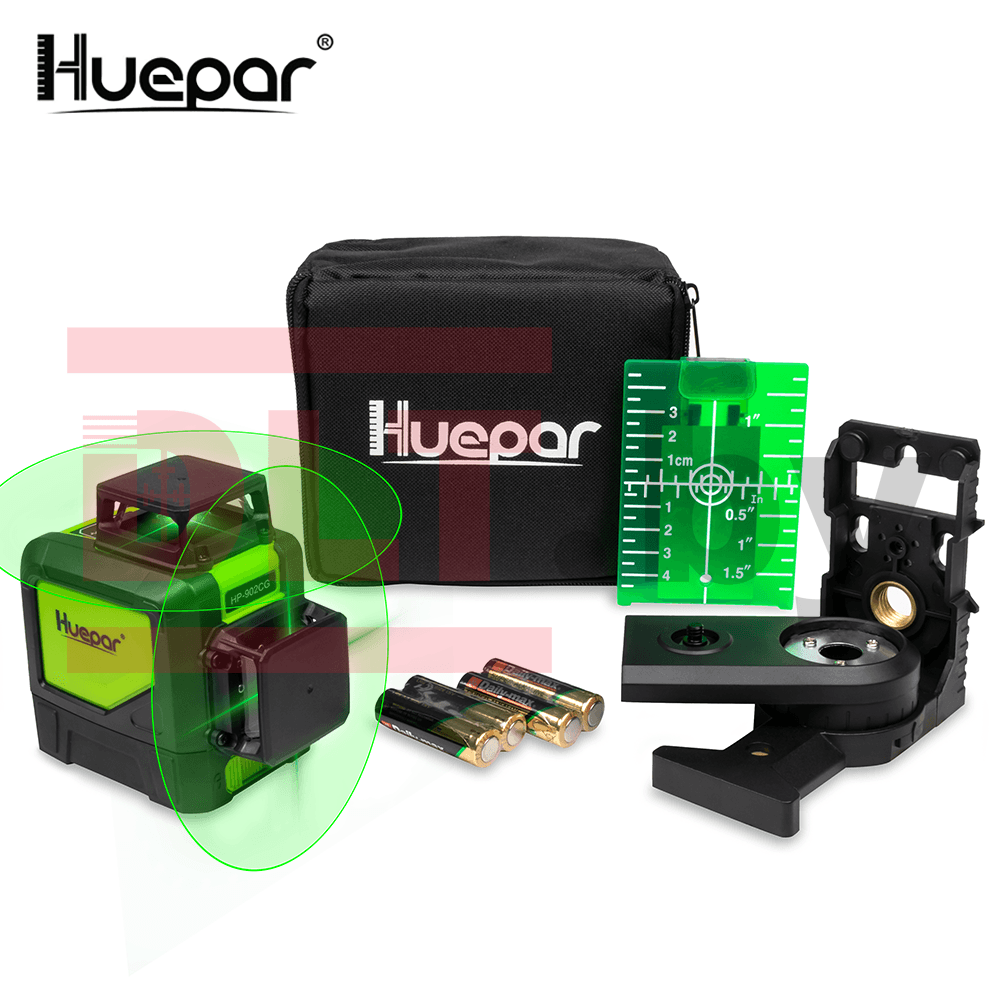 Лазерный уровень (нивелир) Huepar HP-902CG, арт.0219