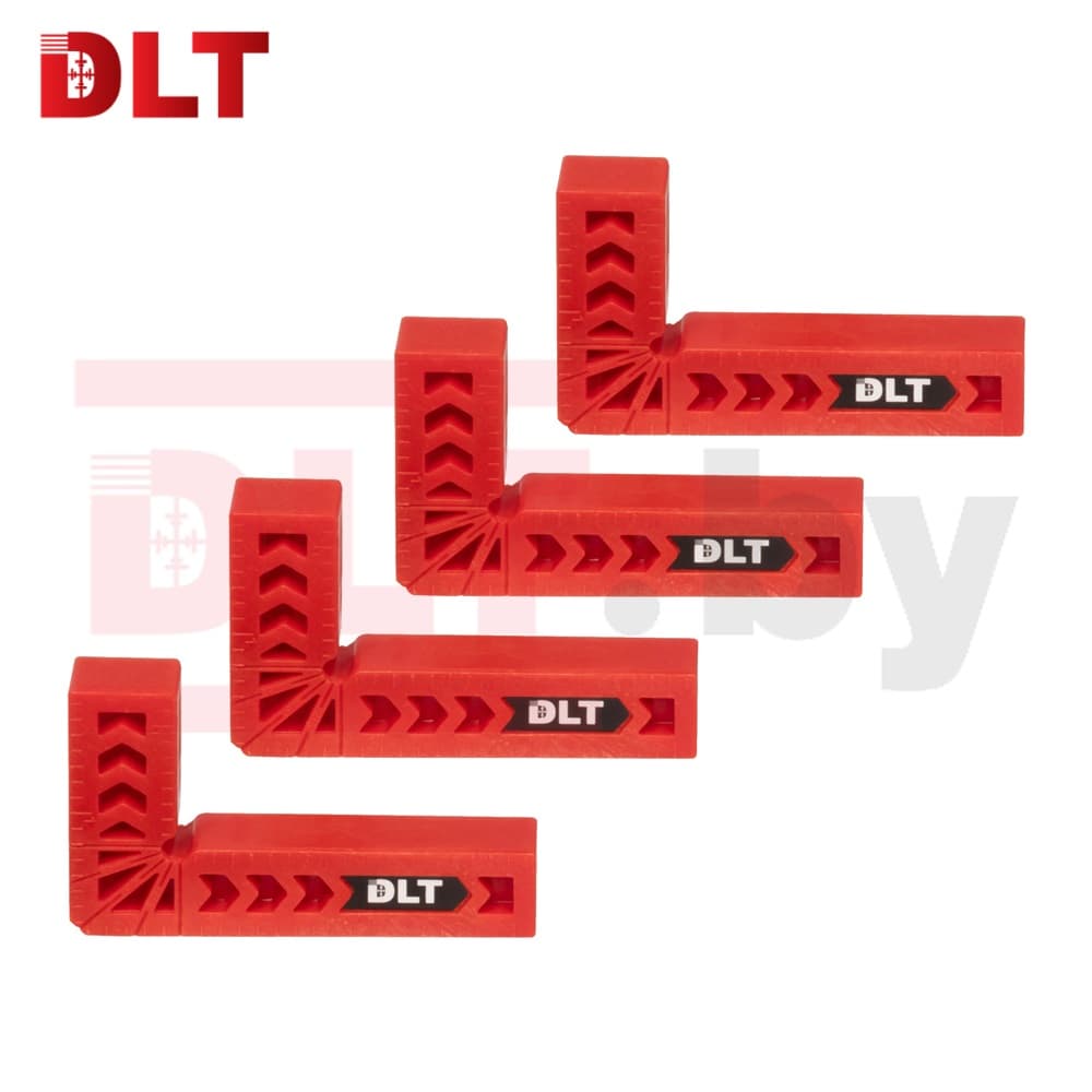 Набор угольников столярных пластиковых DLT, 4 штуки, 60*30мм, арт.86304