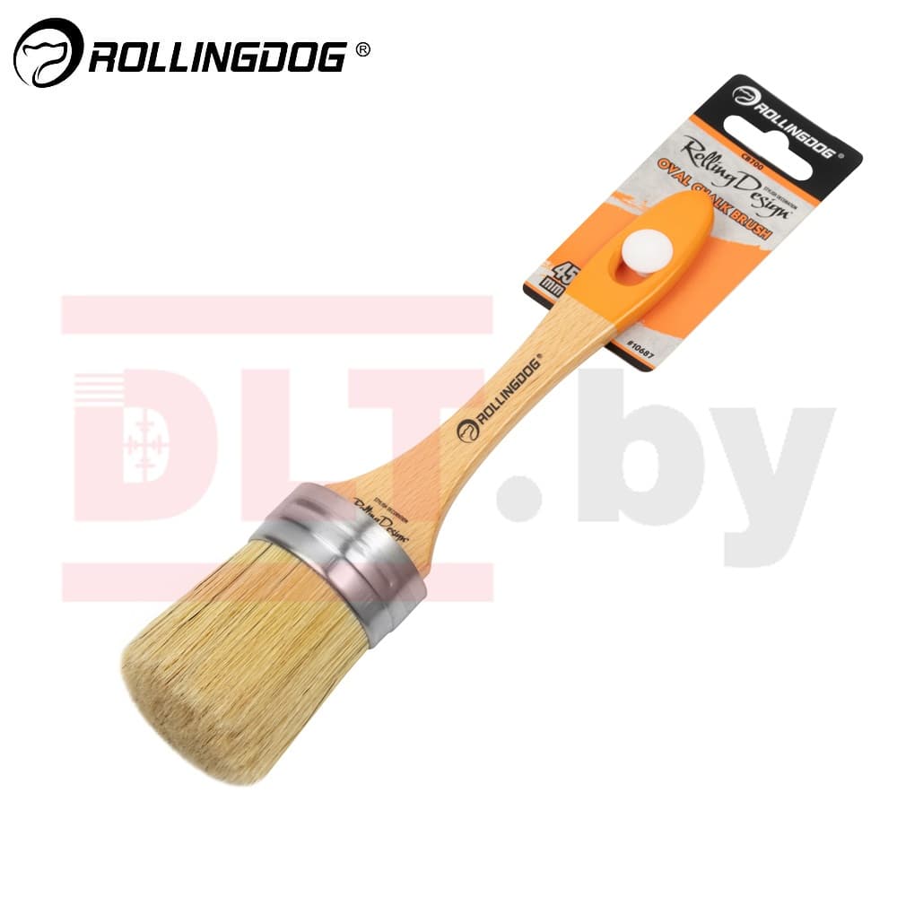Кисть Rollingdog Design 45мм, овальная, смешанная щетина, серия Professional, арт.10687