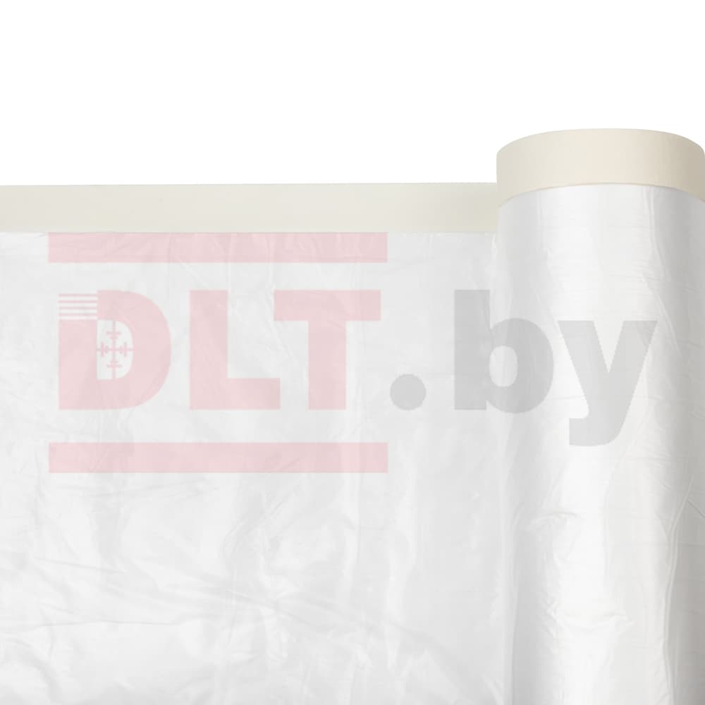 Укрывное полотно на малярной ленте Rollingdog Masking Film 8мкм, 280см*15м, арт.81517 - фото 2