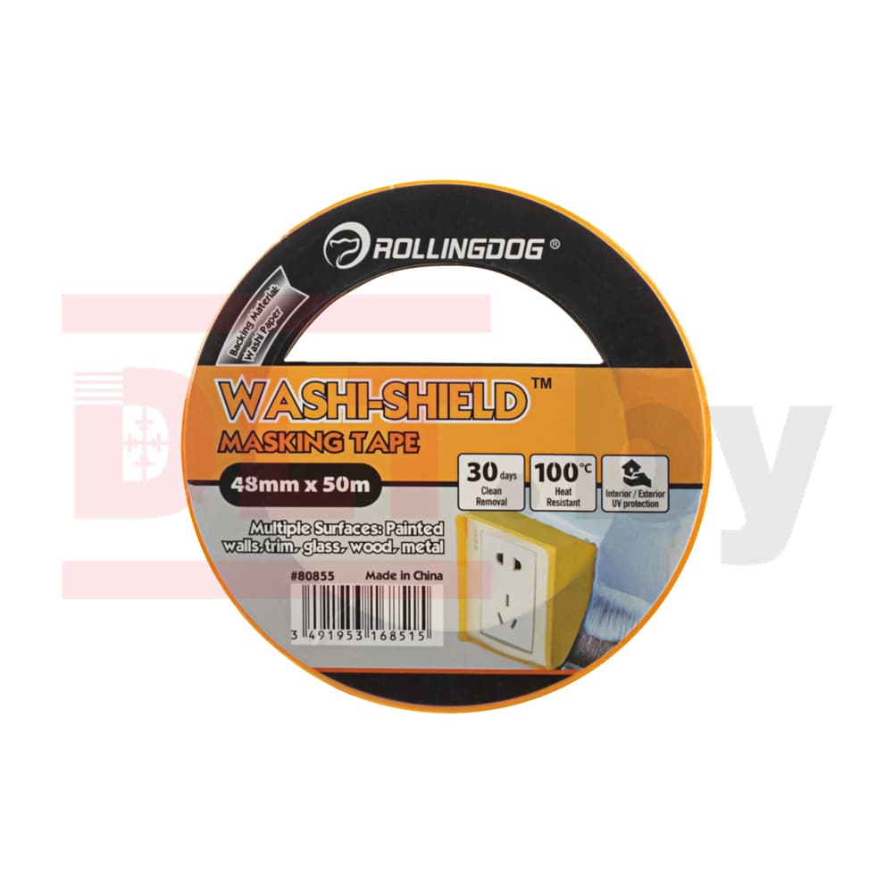 Малярная лента Rollingdog WASHI-SHIELD 48мм x 50м, арт.80855 - фото 3