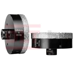 Коронка алмазная DLT&9plitok, ПРЕМИУМ класс, вакуумная пайка, 115мм, арт.0253