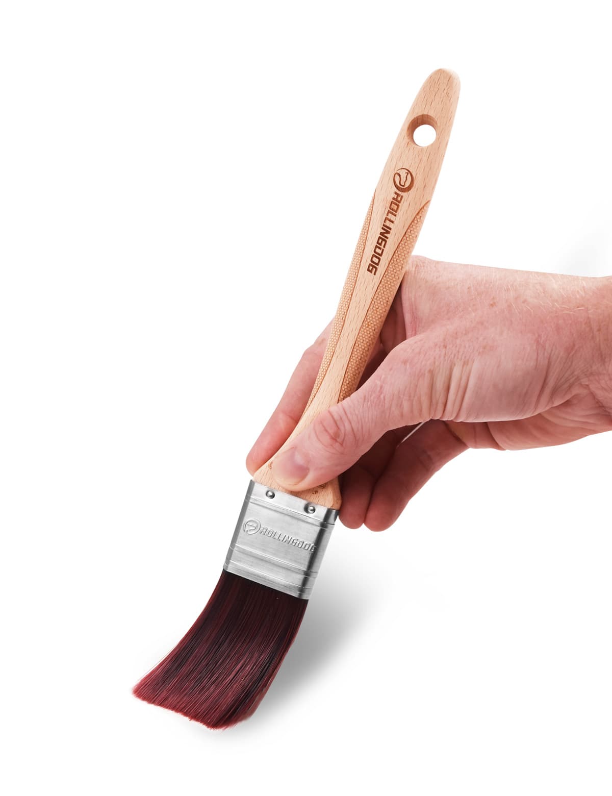 Кисть Rollingdog X1000 38мм, прямой срез, синтетика, серия Professional, арт.10266 - фото 4