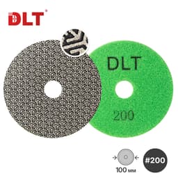 Гальванический  гибкий шлифовальный круг DLT №14, #200, арт.1479